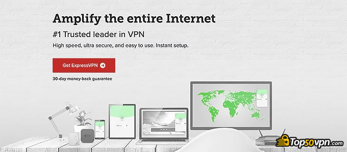 ExpressVPN review: front page.
